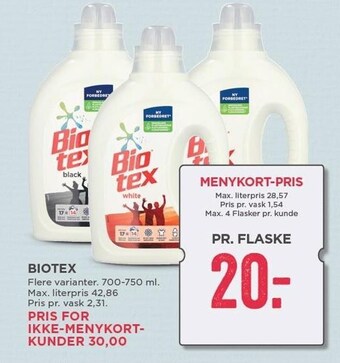 MENY Biotex tilbud