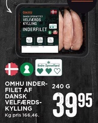 MENY Omhu inderfilet af dansk velfærdskylling tilbud