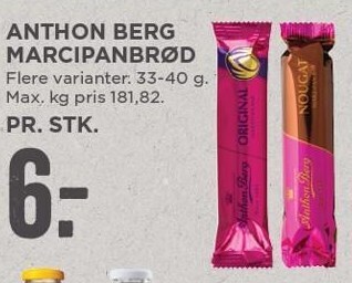 MENY Anthon berg marcipanbrød tilbud