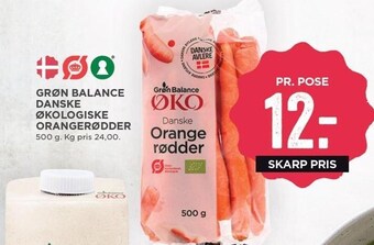 MENY Grøn balance danske økologiske orangerødder tilbud