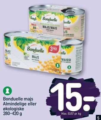 Bonduelle majs almindelig el. økologiske