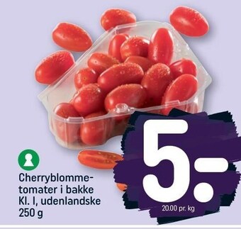 REMA 1000 Cherryblommetomater i bakke tilbud