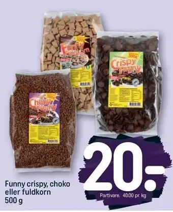 REMA 1000 Funny crispy, choko el. fuldkorn tilbud