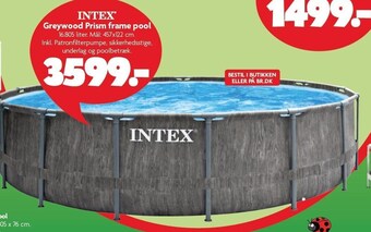 Fætter BR Intex greywood prism frame pool tilbud