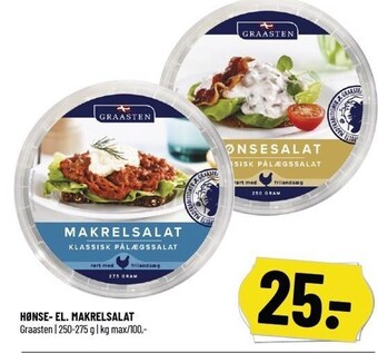 Løvbjerg Graasten hønse- el. makrelsalat tilbud