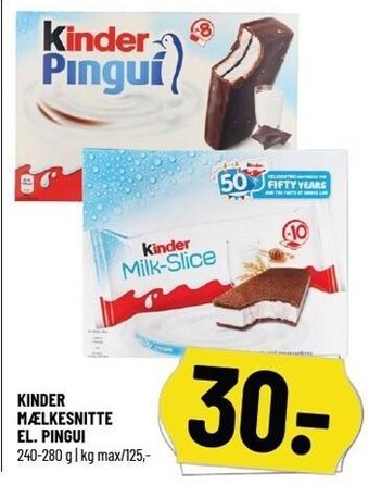 Kinder mælkesnitte el. pingui