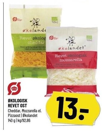 Løvbjerg Økolandet økologisk revet ost tilbud