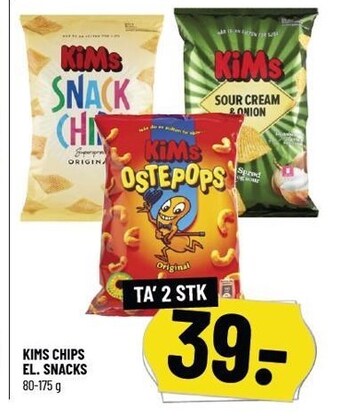 Løvbjerg Kims chips el. snacks tilbud