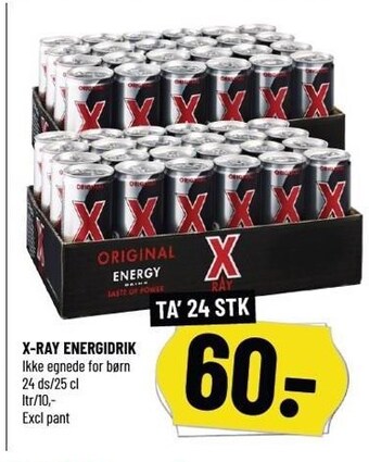 Løvbjerg X-ray energidrik tilbud