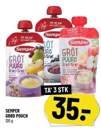 Løvbjerg Semper grød pouch tilbud
