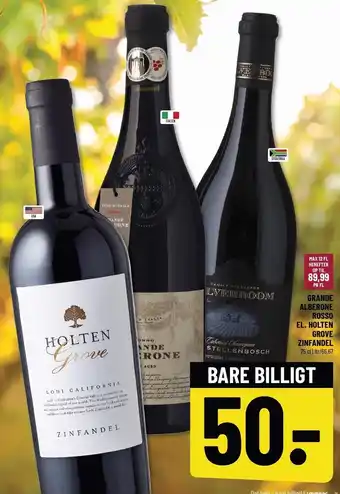 Løvbjerg Grande alberone rosso el. holten grove zinfandel tilbud