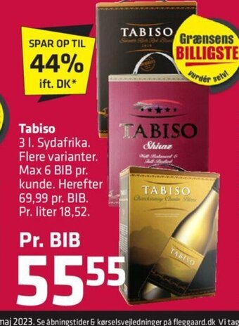 Fleggaard Tabiso tilbud