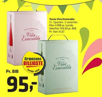 Torres Vina Esmeralda