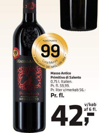 Fleggaard Masso Antico Primitivo di Salento tilbud