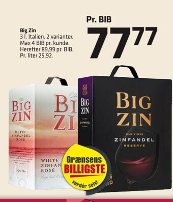 Fleggaard Big Zin tilbud