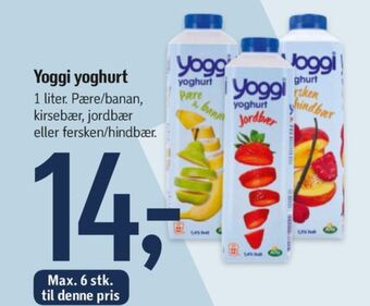 Føtex Yoggi yoghurt jordbær tilbud