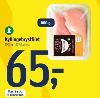 Føtex Hverdags kyllingebrystfilet tilbud