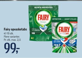Føtex Fairy maskinopvask-tabs tilbud