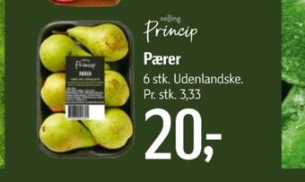 Føtex Salling princip pærer tilbud