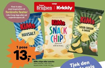 Kvickly Kims chips tilbud