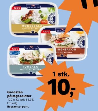 Kvickly Graasten kylling & baconsalat tilbud