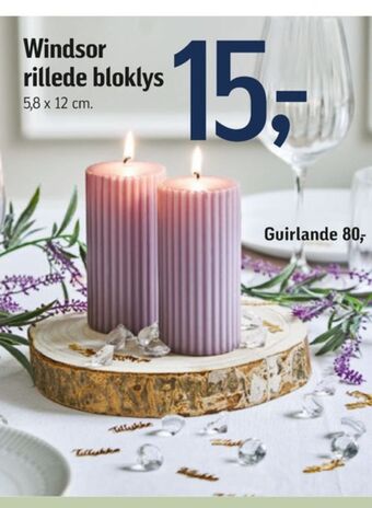 Føtex Windsor bloklys tilbud
