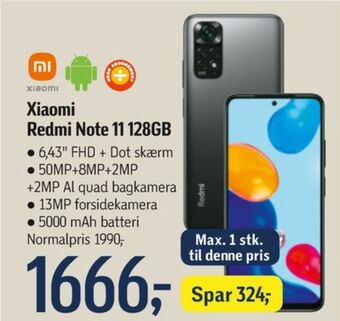 Redmi note 11 mobiltelefon