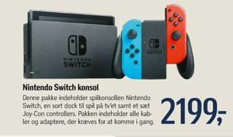 Føtex Nintendo switch spillekonsol tilbud