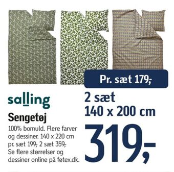 Føtex Salling sengesæt tilbud