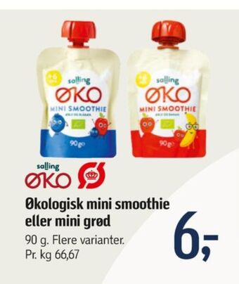 Føtex Salling øko smoothie tilbud
