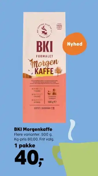Kvickly Morgenkaffe kaffe formalet tilbud