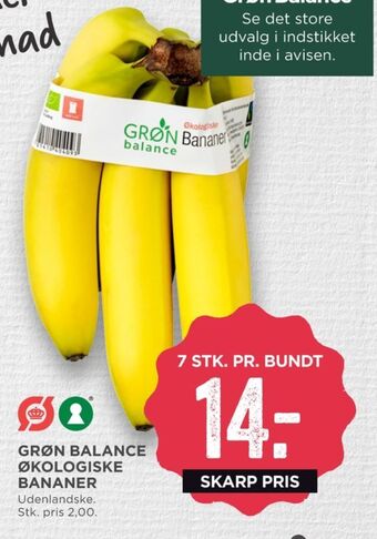 MENY Grøn balance bananer tilbud