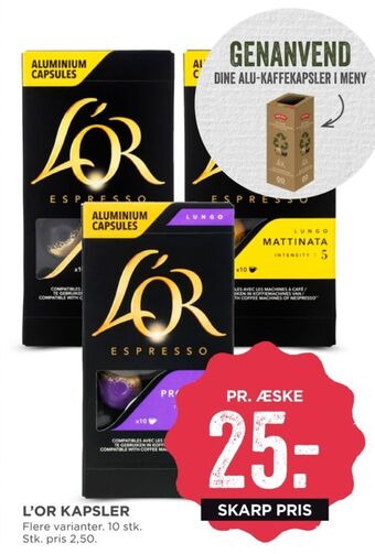 Espresso lungo mattinata kaffekapsler