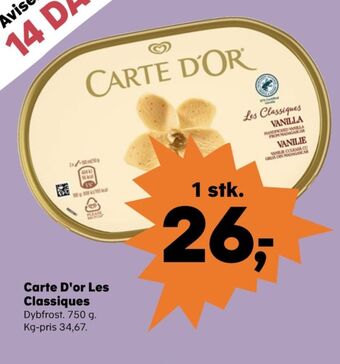 Kvickly Carte d'or is tilbud