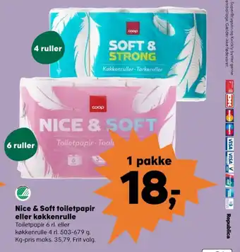 Kvickly Soft & strong køkkenrulle tilbud