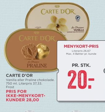 MENY Carte d'or is tilbud