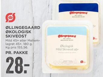 Øllingegaard skiveost mellemlagret 45+