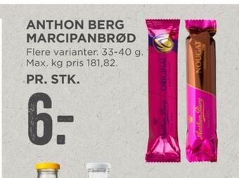 MENY Anthon berg marcipanbrød nougat tilbud