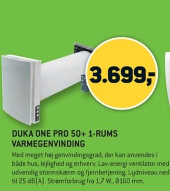 XL-BYG Duka varmegenvinding tilbud