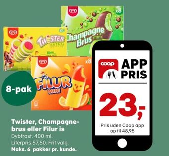SuperBrugsen Filur mini ispinde tilbud