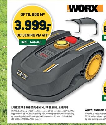 XL-BYG Landxcape robotplæneklipper tilbud