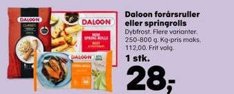 SuperBrugsen Daloon forårsruller tilbud