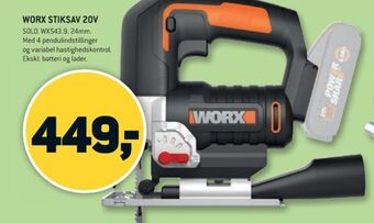 XL-BYG Worx professional stiksav tilbud