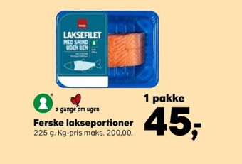 SuperBrugsen Coop laksefilet tilbud