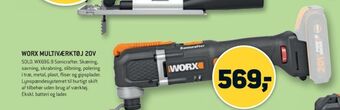 XL-BYG Worx professional multiværktøj tilbud