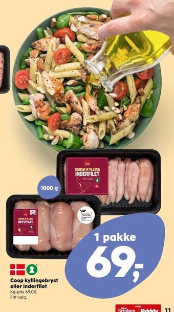 SuperBrugsen Coop kyllingebrystfilet tilbud