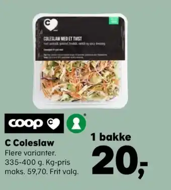 SuperBrugsen Coop c coleslaw tilbud