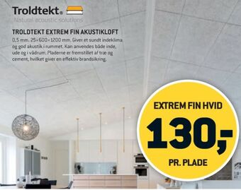 XL-BYG Troldtekt akustikloft tilbud