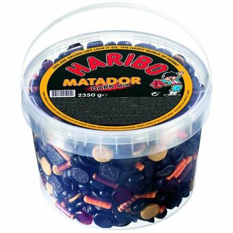 Netpris Haribo matador dark mix 2,35 kg tilbud