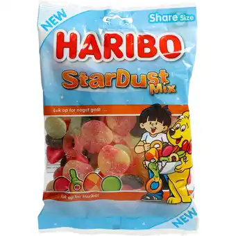 Netpris Haribo stardust mix 375g tilbud